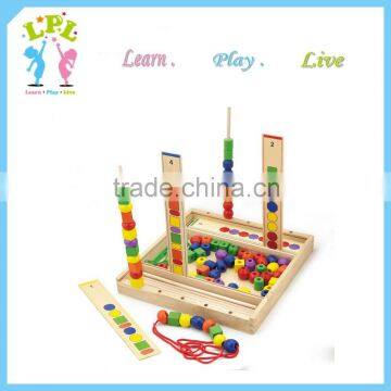 Promotional wholesale high grade wooden education toys puzzle game