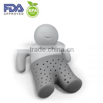 Hot Sale US Amazon BPA free Food grade silicone tea infuser silicone tea strainer