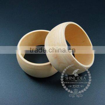 38mm width 68mm diameter natural log wood round simple bracelet bangle DIY painting bracelet supplies 1900114