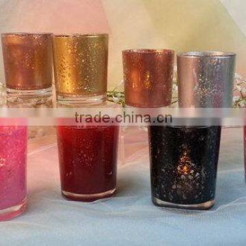 Multicolored Glass Votives