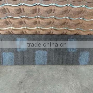 COLORFUL STONE COATED METAL ROOFING SHEET (green back aluminum zinc 1340MM*420MM) MANUFACTURER