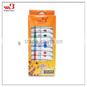 12 colours 12ml oil paint set suitable for students