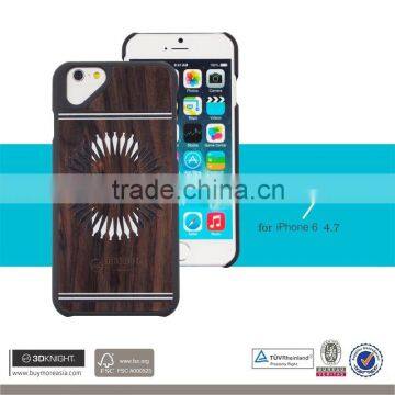 PC Wood cover case design,Fashion Painting PC Wood Material Wooden Case for Apple iPhone 6