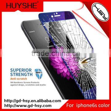 In Stock ! 9h 0.33mm Anti Fingerprint Color Tempered Glass Screen Protector for Iphone 6 / 6S / 6S Plus photo-4