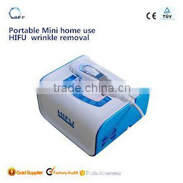 300W 2016 High Intensive Focused Ultrasound Bags Under The Eyes Removal Hifu Machine For Home Use 4MHZ