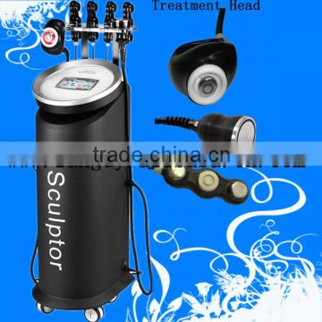 multipolar RF cavitation vacuum shockwave therapy vacuum slimming machine