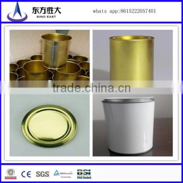 0.18 0.19 and 0.20mm tinplate sheets with gold and white lacquer for can body and caps with best price