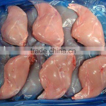 Frozen rabbit hindlegs bone-in skinless layer packed