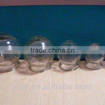 50ml to 200ml medicine clear glass personal care empty cupping jar