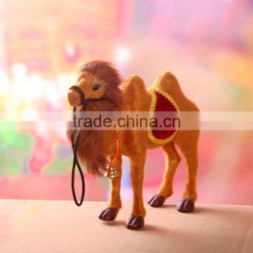 Fabric unstuffed handmade jumping imitation mini plush camel toys