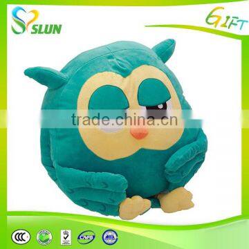 2015 Wholesale High Quality plush cute warm hand hold pillow