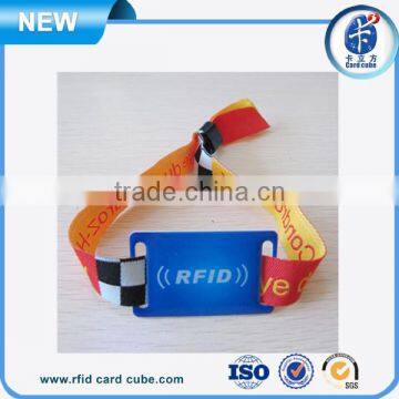 Adjustable NTAG216 Chip RFID Fabric Wristbands photo-2