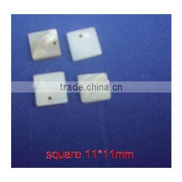 Natural freshwater shell square shaped cutting blanks