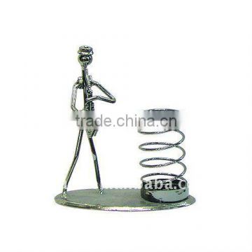 Metal craft figurine pen holder ZPXW-B2-3