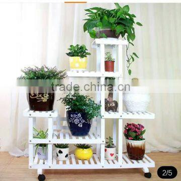 Customized Unique Indoor Corner Wooden Plant Stand photo-5