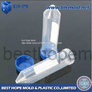 Plastic Soft Test Tube with Rubber Tube Cap, Injection Tube