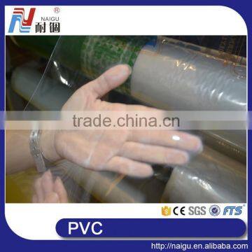 China manufacture soft PVC plastic transparent film in roll or sheet