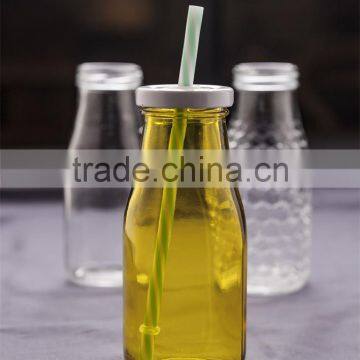 scale clear glass milk bottle spray color translucent glass milk bottle