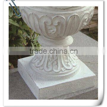 Fiberglass Popular Hot One White Classical Garden Flower Pot Molds photo-2