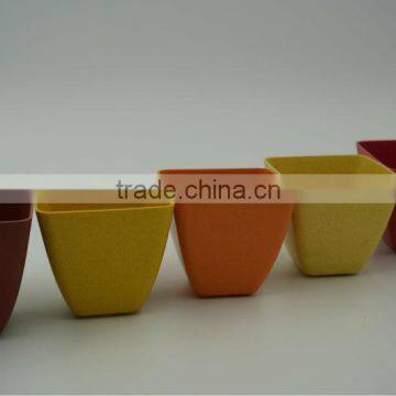 2016 Hot Sale Eco Bamboo Fiber Mini Flower Pot photo-3