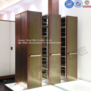 Yiteng Library Furniture Metal Mobile Bookcase Shelving Cabinet