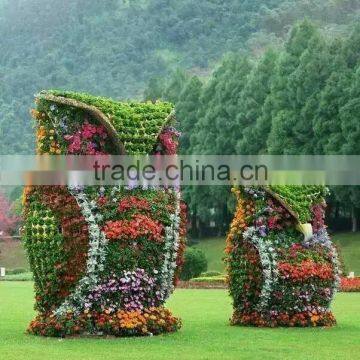 Fake Grass Animal High Color Fastness Meadow Green Artificial Grass Topiary photo-2