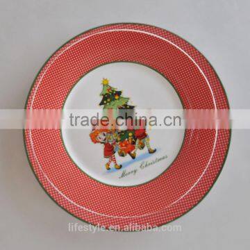 Christmas Ceramic Plates With Steel Layer,Porcelian Plates With Decal photo-3