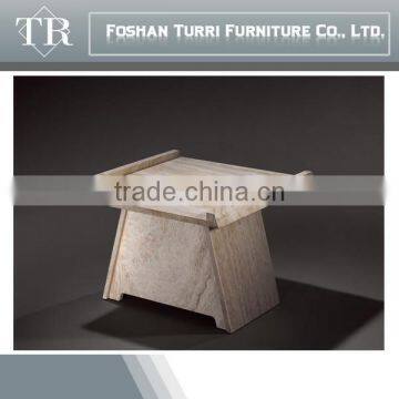Modern Square Travertine With Tempered Glass Surface Center Table photo-4