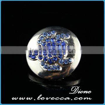 Bulk Price Fashion Design Rhinestone Snap Button Jewelry Necklace Interchangeable Custom Snap Necklaces photo-4