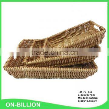Wholesale Chinese Supplier Natural Material Wicker Basket Display photo-2