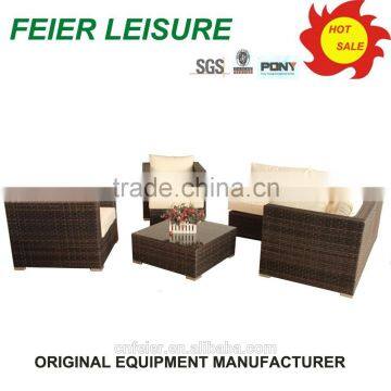 Modern Fashion Design Living Room Rattan Sofa Set photo-3