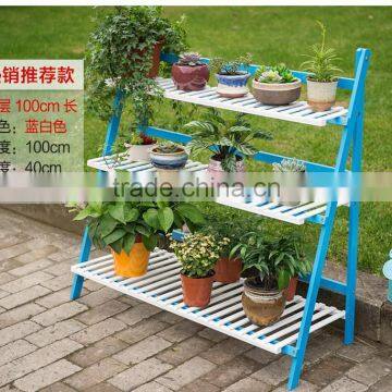 New Design High Quality Solid Wood Flower Shelf