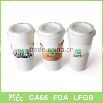 16oz Single wall cheap plastic coffee mugs wholesale