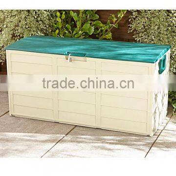 290L lockable plastic large outdoor beautiful storage box