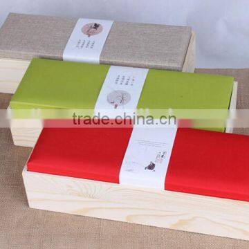 elegant natural color wood wine box