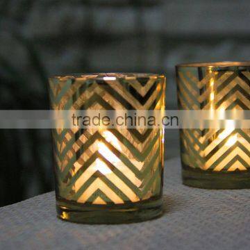 Glass Votive T-light Candle Holder For Wedding Home Decation photo-3