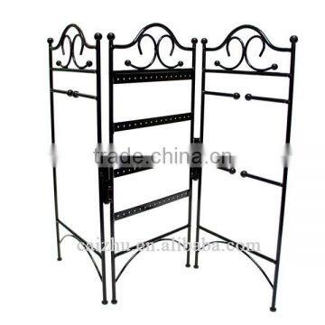 New Design Black Wire 3 Pannels Earring Holder