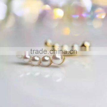 6-8mm Akoya Pearl Earrings With 14k Gold Hook Earring photo-2