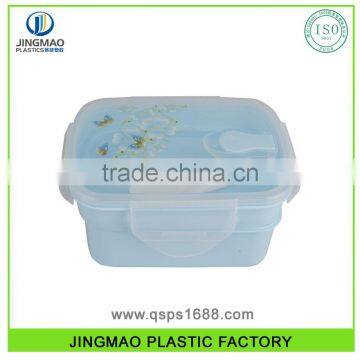 2Layers Microwave Using Customized Logo Plastic Lunch Box photo-3