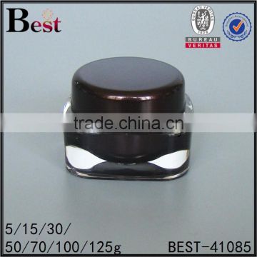 New Design Makeup Product Luxury Acrylic Cosmetic Jar 15g 30g 50g Pearl White Acrylic Cream Jar photo-4