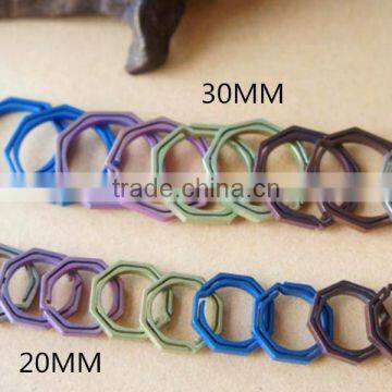 TK-2308 20MM TC4 Octagonal Titanium Keychain photo-4