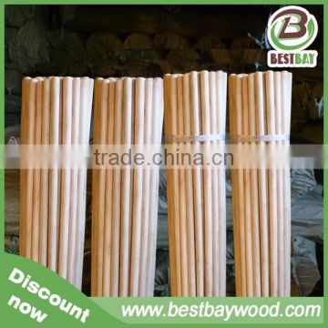 Made in China wood broom stick with Italian screw export to Saudi Arabia