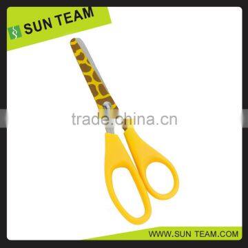 Colorful printing blade student scissors cute children's scissors