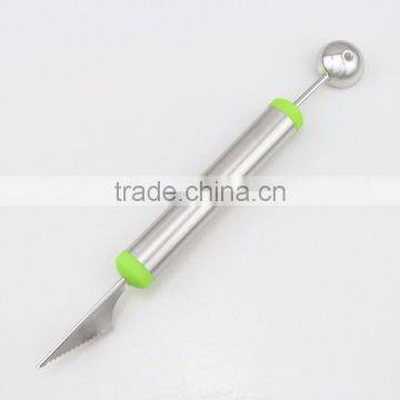 Fashionable Multifunction Stainless Steel Fruit Carving Knives Watermelon Hami Melon Balls Ice Cream Spoon photo-5