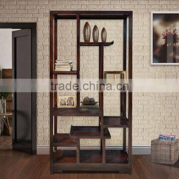 Book Rack Oriental Dark Colour Mahogany Wood Furniture