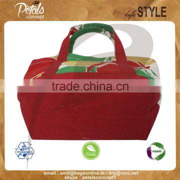 12 OZ Natural Canvas Tote Bag With Juco Trimmed Bottom & Handle photo-5