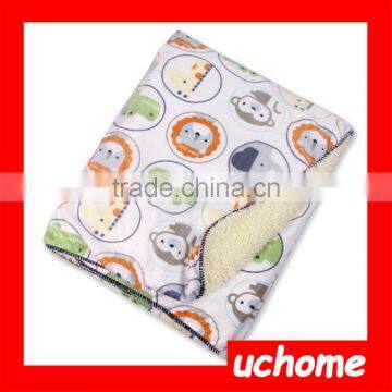 UCHOME Super Soft and Warm Infant Blankets Double Layer Plush Baby Blanket