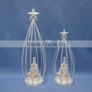 Owl Decorations Porcelain With Iron XMAS Decorations photo-5