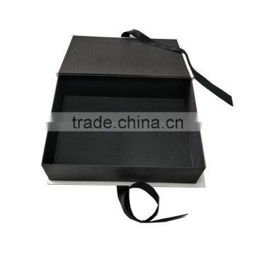 Zeal-X Custom White Ribbon Closure Book Shape Sexy Lingerie Packaging Box photo-4