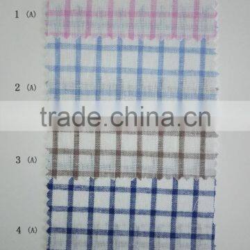 linen cotton yarn dyed plaids check fabric for shirts with ready bulk